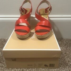 Michael Michael Kors wedge sandal 8 1/2